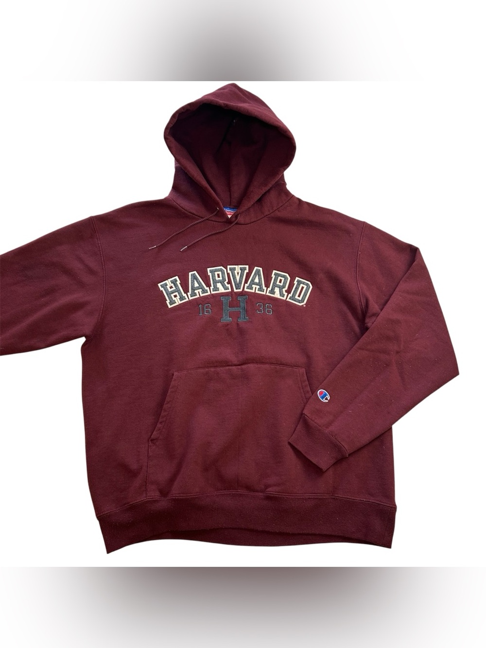 Vintage 90’s Champion Harvard University Crimson Hoodie Sweatshirt Men’s size L